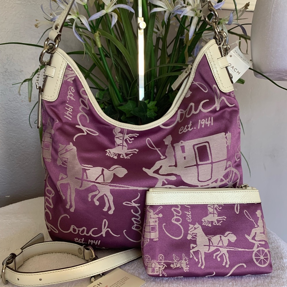 RARE NWT Coach Horse and Carriage Hobo/Crossbody & Matching Wristlet